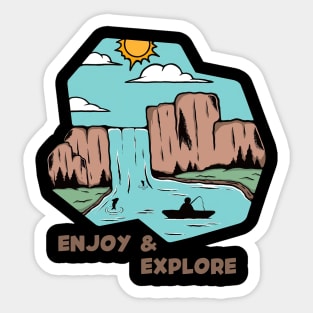 Enjoy and explore Sticker